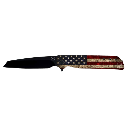 Whiskey Bent Knives Swift Assist Knife, Ol' Glory Handle (WB66-82)
