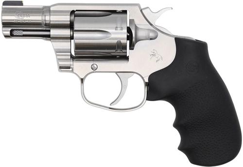 Colt Cobra Revolver COBRASB2BB, 38 Special, 2", Hogue Overmolded Grips, Brushed Stainless Steel Finish, 6 Rds
