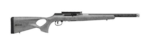 Savage A22 Timberlite Semi-Auto Rifle 47253, 22LR, 18", Grey/black Webbed Thumbhole Stock, 10 Rds