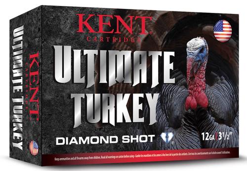 Kent Cartridge Ultimate Turkey Diamond Shotshells C1235TK635, 12 Gauge, 3-1/2", 2 1/4 oz, #5 Lead, 10 Rds/bx