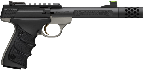 Browning Buck Mark Plus Pistol 051600490, 22 LR, 5.10in, Ultragrip RX w/Finger Grooves, Matte Black Finish, 10 Rds