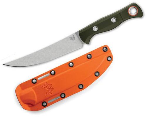 Benchmade Meatcrafter Knife w/Plain Edge Trailing Point Blade