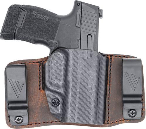 Versacarry Insurgent Holster, IWB/OWB, Water Buffalo Leather, Size 365 Macro (INS201365M)
