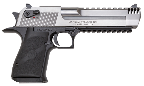 Magnum Research Desert Eagle Pistol DE357ASIMB, 357 Mag, 6", Black Polymer Grips, Black Finish, 9 Rds