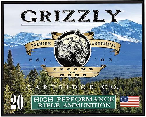 Grizzly Ammunition High Performance Pistol Ammunition GC44M+P3, 44 Mag, Full Metal Jacket Flat Point, 360  GR, 20 Rd/bx