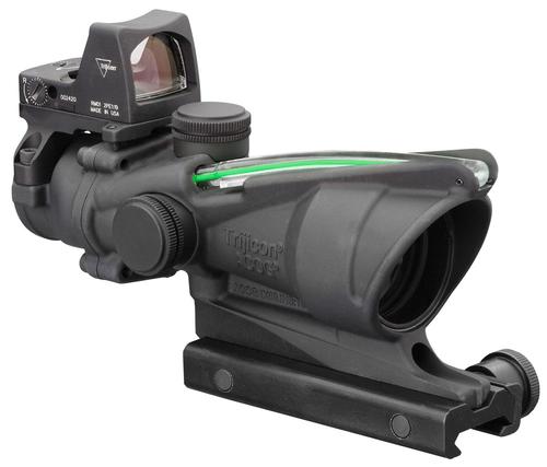 Trijicon ACOG Rifle Scope 100552, 4x, 32mm Obj, Black, Dual Illuminated Crosshair 223 Ballistic Green Reticle