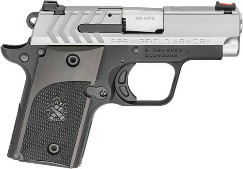 Springfield 911 Carry Pistol PG9108S, 380 ACP, 2.7", Black Polymer Grips, Stainless Finish, 6 Rds