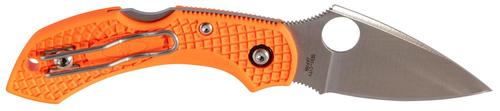 Spyderco Dragonfly 2 Drop Point Plain Edge Folding Knife w/Orange Handle (C28POR2)