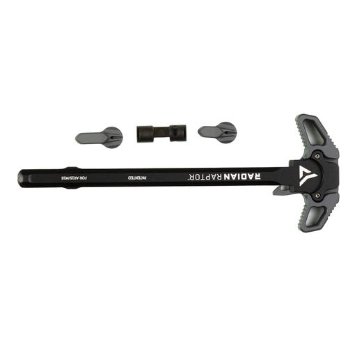 RADIAN Weapons Raptor Charging Handle & Talon 45/90 Ambidextrous Safety Combo, 5.56MM Gray