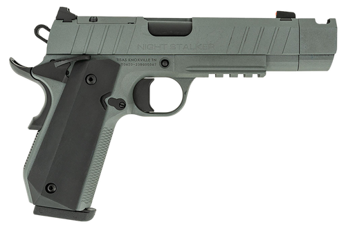 Tisas 1911 Night Stalker Pistol 10100133, 9mm Luger, 4.25in, Gray Cerakote Finish, 10 Rds