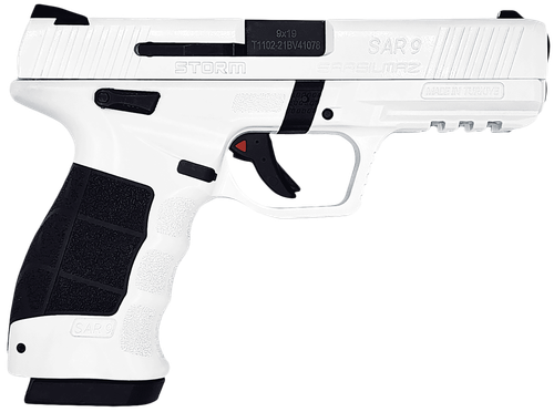 SAR USA SAR9 Storm Pistol SAR9STORMWT, 9mm, 4.40in, Interchangeable Panels, 17 Rds