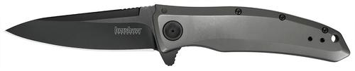 Kershaw Grid Folder Knife w/Black Drop Point Straight Edge Blade Gray (2200)