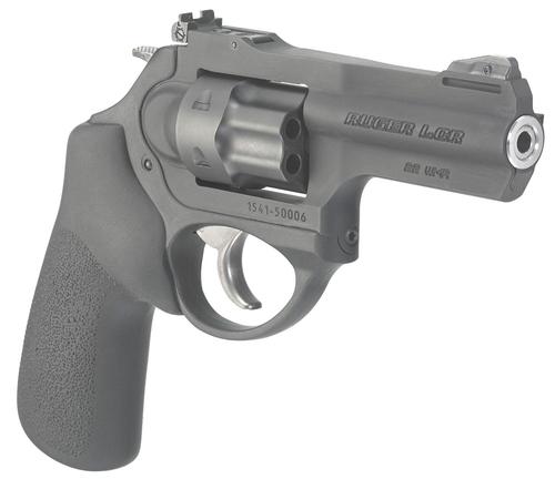 Ruger LCRx Revolver 5437, 22 Win Mag Rimfire (WMR), 3", Black Hogue Tamer Monogrip, Black Aluminum Finish, 6 Rd