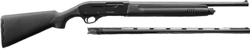 Akkar Churchill 220 Combo Shotgun 111225, 20 Gauge, 18.5"/26", 3" Chmbr, Blued Metal Finish, Black Synthetic Stock, 5+1