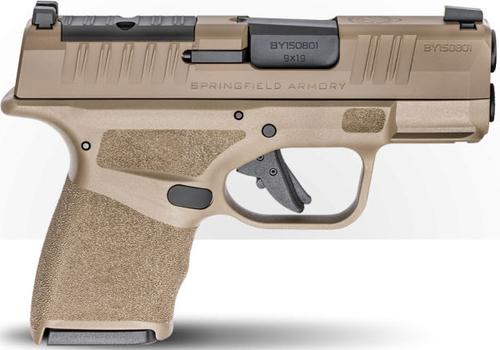 Springfield Hellcat Semi-Auto Optics Ready Pistol HC9319FOSP, 9mm, 3", Polymer Grips, FDE Finish, 13 Rds