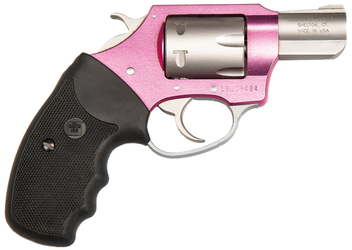 Charter Pink Lady Revolver 52330, 22 Win Mag Rimfire (WMR), 2", Black Rubber Grips, Pink Finish, 6 Rds