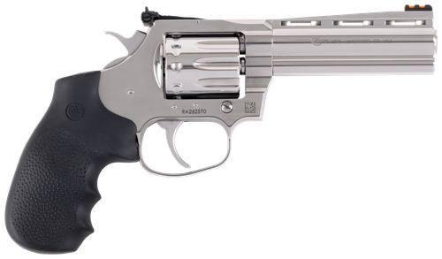 Colt King Cobra Target Revolver KCOBRA22SP4RFO, 22 LR, 4.25", Black Hogue Grips, Stainless Finish, 10 Rds