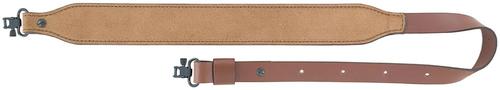 AA&E Leathercraft Suede Long Taper Gunsling w/Metal Swivels, Tan (8508022S270)