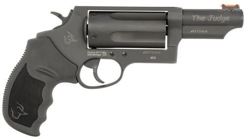 Taurus Judge T.O.R.O. Revolver 24410P31MAG, 45 Colt/410 Gauge, 3", Black Rubber Grips, Matte Black Finish, 5 Rds