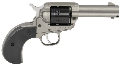 Ruger Wrangler Revolver 2016, 22 LR, 4.62", Black Synthetic Birdshead Grips, Silver Cerakote Finish, 6 rd