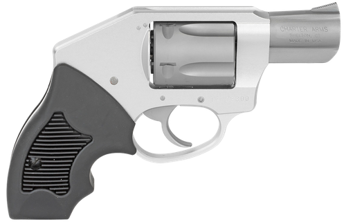 Charter Arms Off Duty Hammerless Revolver 53811, 38 Special, 2", Rubber Grip, Aluminum Finish, 5 Rd