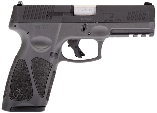 Taurus G3 Full Size Pistol 1G3B941G15, 9mm, 4", Gray Polymer Grips, Black Tenifer Slide, 15 Rds
