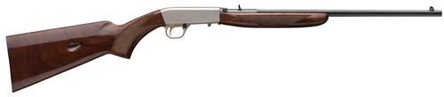 Browning SA-22 Grade II Semi-Auto Rifle 021023102, 22 LR, 19.30", Black Walnut Stock, Satin Nickel/Blued Finish, 11 Rds