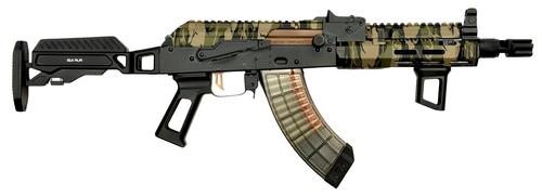 Orthos Arms Babushka Zulu Woodland AK Short-Barreld Rifle, 7.62x39mm, 10.5", Woodland Cerakote, Zulu Adj. Aluminum Stock, 30+1