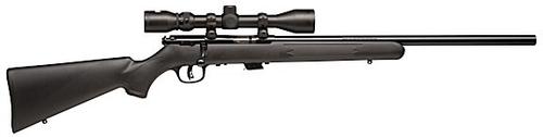 Savage MKII-FVXP Rimfire Rifle 29200, 22 Long Rimfire Rifle, 21" Hvy BBL, Bolt Action, Black Syn Stock, Blue Finish, Accutrigger, w/Scope, 5 Rds