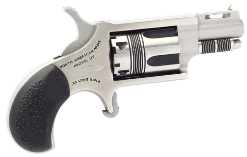 North American Wasp Single Action Revolver 22LRTW, 22 Long Rifle, 1.125", Stainless Finish