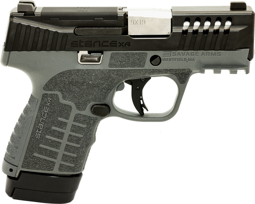 Savage Stance XR Pistol 67066, 9mm Luger, 3.20in, Gray GFN Grips, Gray Finish, 13 Rds