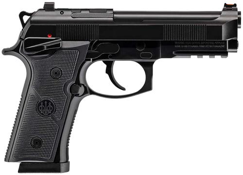 Beretta 92GTS Centurion J92XQFMSDA20, 9mm, 4.25", Optic Ready, Black Textured Grips, Black Cerakote Finish, 10 Rds