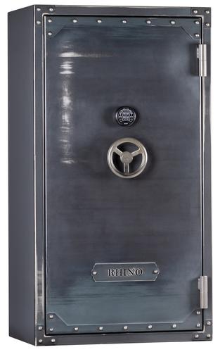 Rhino Ironworks Raptor Series RSX6636 Gun Safe, 66x36x25, 80 Min Fire Rating, 12 Gauge Steel, Antiqued Ironworks Finish, Up to 49 Guns