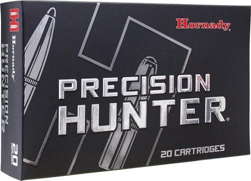Hornady Precicison Hunter Rifle Ammunition 81422, 25 Creedmoor, ELD-X, 128 GR, 2850 FPS, 20 Rd/Bx