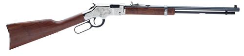 Henry Golden Boy Silver Eagle 2 Lever Action Rifle H004SE2, 22 Long Rifle, 20", American Walnut Stock, Blued Barrel/Nickel Finish, 16 Rds
