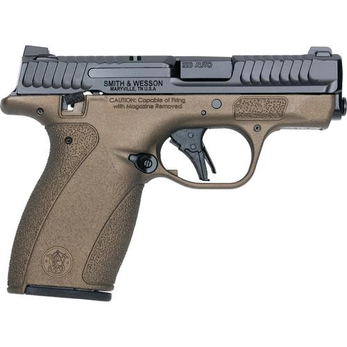 Smith and Wesson M&P Bodyguard 380 2.0 Pistol, 380 ACP, 2.75in, Midnight Bronze Polymer Grips, 12 Rds