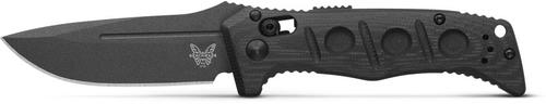 Benchmade Mini Auto Adamas Folding Knife w/Gray Plain Edge Stainless Steel Drop Point Blade (2730GY-1)