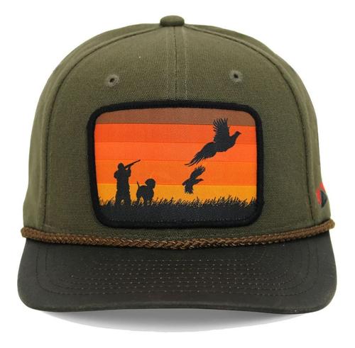 Paramount Outdoors, Canvas Upland Flush Patch Hat with Wax Cloth Visor (PAO2416-I12-OSFM)