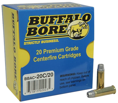 Buffalo Bore Handgun Ammunition 20C/20, 38 Special, Soft Lead Wadcutter Hollow Core, 158 GR, 850 fps, 20 Rd/Bx