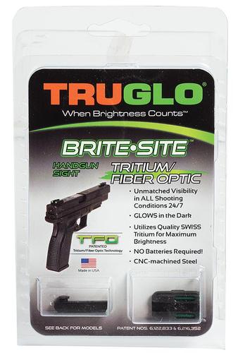 TruGlo TG131GT1A Brite-Site TFO Low Tritium/Fiber Optic Sight, Green, for Glock 42 / 43