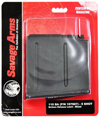 Savage Arms Savage 110BA 338 Lapua 5 Round Black Magazine (55190)