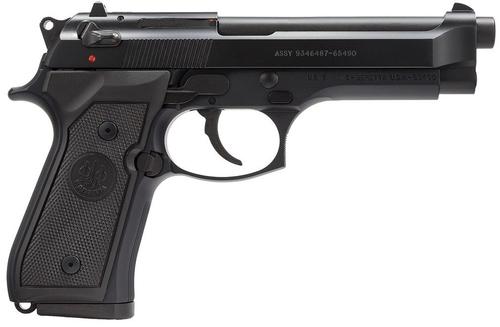Beretta M9 Pistol J92M9A0CA, 9mm, 4.9in, Black Polymer Grips, 10 Rds