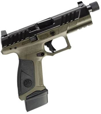 Beretta APX Full Size Tactical Pistol JAXA1F921TAC, 9mm Luger, 4.25", Olive Drab Polymer Grip, Black finish, 21 Rds