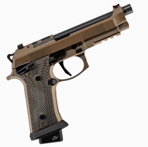 Beretta 92Xi Sabbia Tactical Semi-Auto Pistol J92XFMSA21SAB, 9mm, 5.1", Textured Grips, FDE Finish, 22+1