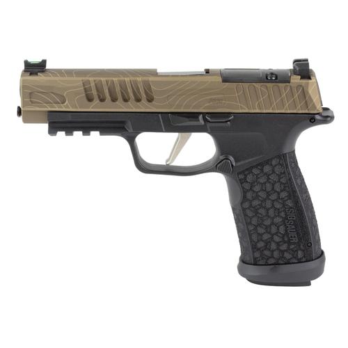 Sig Sauer P365 FUSE Semi-Auto Pistol 365XF9BFO-BRNZTOPSKY, 9mm, 4.3", Optic Ready, Topographic Bronze Finish, 17+1/21+1 Rds