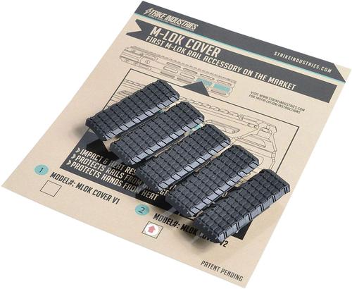 Strike Industries MLok Cover V2 Polymer Black 5 Pack (SIMLOKCOVERV)