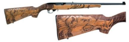 Ruger 10/22 Special Edition Wild Hog Rifle 21168, 22 LR, 18", Deluxe Engraved Wood Stock, Blued Finish, 10 Rds