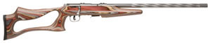 Savage MKIIBSEV Mark II Bolt Action Rifle 25740, 22 Long Rifle, 21 in, Laminated Stock, Matte Stainless Finish