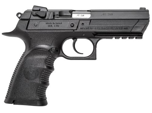 Magnum Research Baby Eagle III Pistol BE94133RL, 40 S&W, 4.43in, Black Finger Grooved Polymer, Black Finish, 12 Rds
