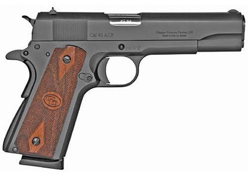 Charles Daly 1911 Field Grade SAO Pistol 440111, 45 ACP, 5", Diamond Checkered Walnut Grips, Black, 8 Rds